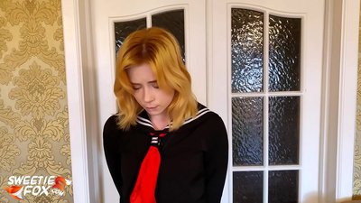 새 아빠 가혹한 처벌 여학생 대 나쁜 학교 - 볼기 고 Mouthfucked